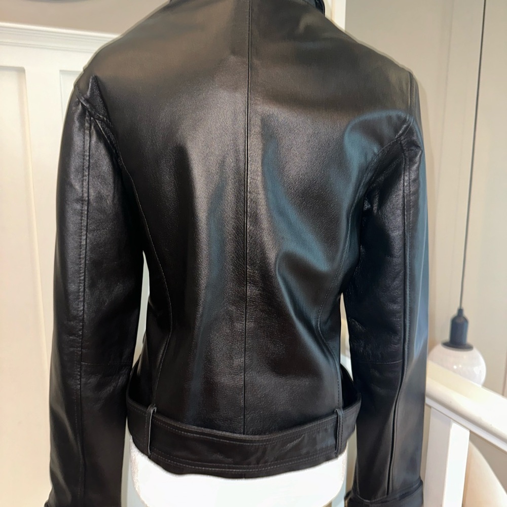 Leather Biker Jacket - Picture 3 of 10
